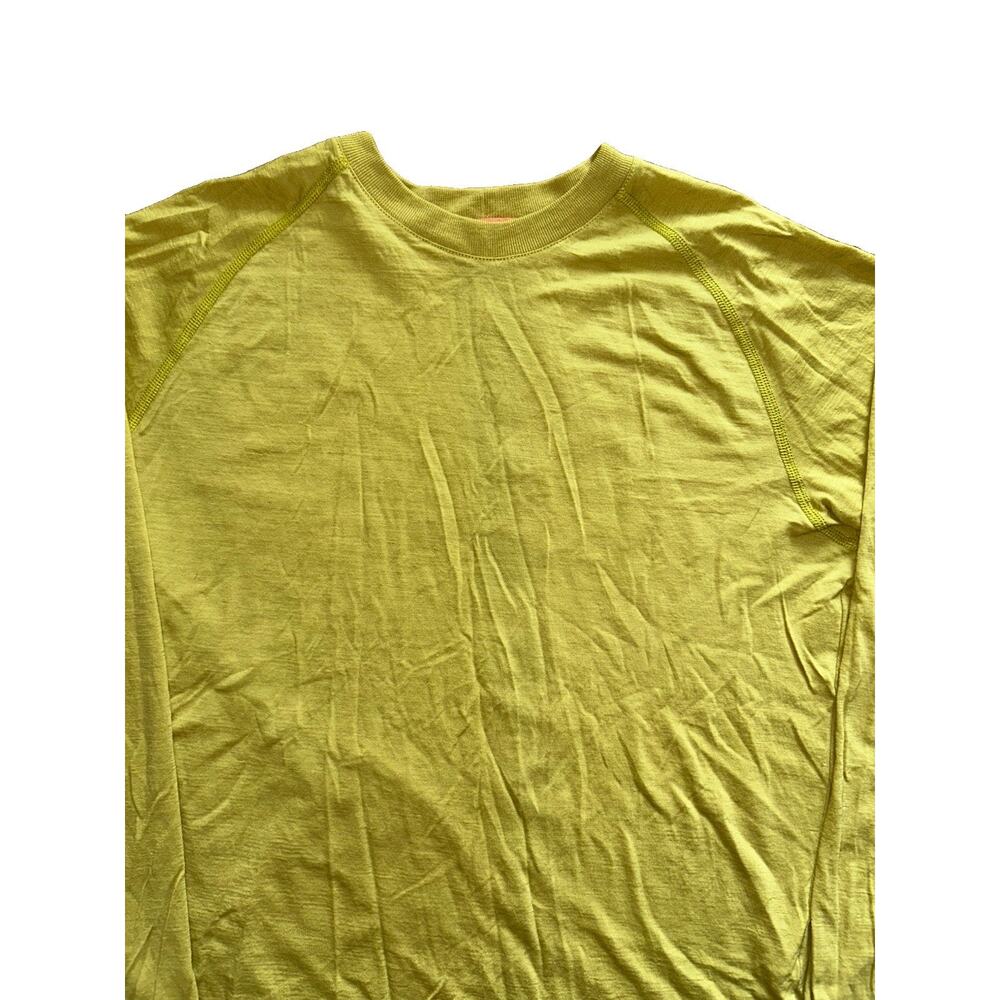Arc'teryx Wool Base Layer Shirt Women's Large Long Sleeve Chartreuse Skiing - Picture 3 of 9